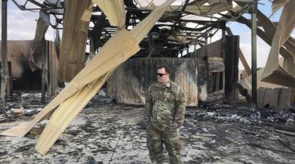 Спрятались в бункере Саддама: Последствия ракетного удара по американской авиабазе в Ираке