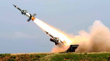 Эффектные кадры испытаний зенитно-ракетного комплекса С-125