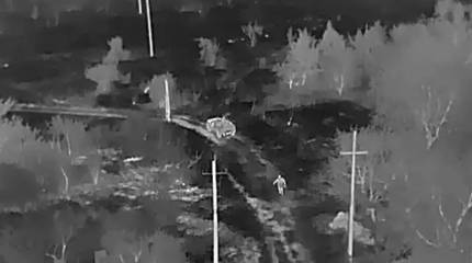 Показаны кадры бегства украинских военных со второй линии обороны в районе Очеретино