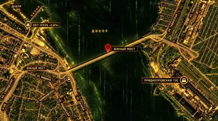 俄罗斯空天军使用UMPK系统向第聂伯罗彼得罗夫斯克第聂伯河上的一座桥梁投掷了一枚炸弹。