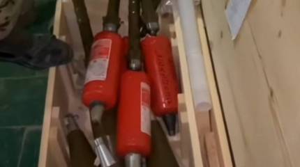 Украинские военные переделали огнетушители с возможной боевой химической «начинкой» в выстрелы для РПГ