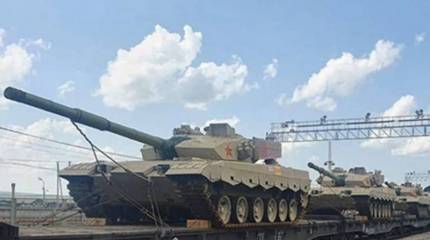 Китайские танки Тип 96В отправлены в Россию для участия в «Танковом биатлоне»