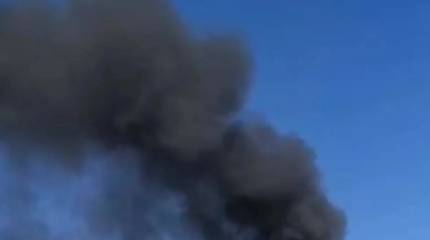 В Днепропетровске после взрыва горит бывший комбайновый завод