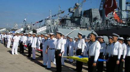 Корабли международного соединения BLACKSEAFOR отработали задачи в море совместно с силами Черноморского флота Российской Федерации