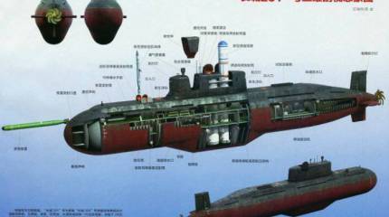 Опубликован детальный рисунок китайской подлодки «Великая стена 201»