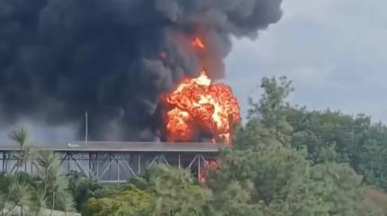 Взрыв и пожар в районе моста через Панамский канал - на Тихоокеанском побережье