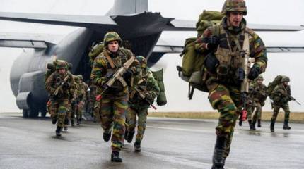 Бельгийские военнослужащие миссии НАТО замерзают в Эстонии