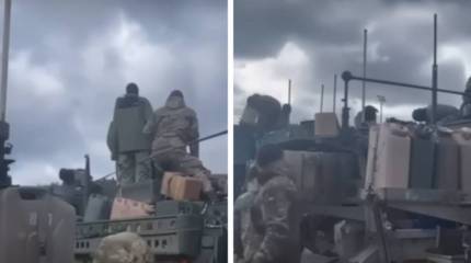 Появились очередные кадры со скоплением поставленной Киеву западной военной техники