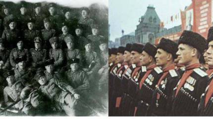 Казачьи формирования во времена ВОВ: красная звезда против свастики на казачьих папахах