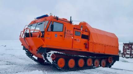 Финальная в этом году партия гусеничных вездеходов ТМ-140 передана для работы МЧС в условиях Арктики