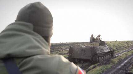 Под Марьинкой ракетой «Атака» уничтожена украинская бронетехника