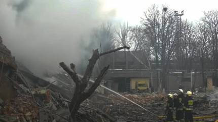 Нанесён ракетный удар по воинской части на окраине города Днепр