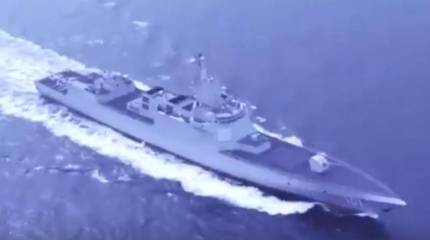 Китай на параде в Циндао впервые показал новейший эсминец типа 055