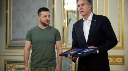 Госсекретарь США Блинкен прибыл в Киев, чтобы объявить о дополнительной помощи