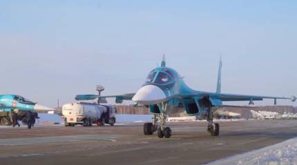 Российские фронтовые бомбардировщики Су-34 прикроют Северный морской путь