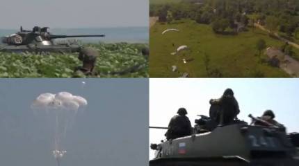 ВДВ показали кадры учений по взятию под контроль аэродрома в Сербии
