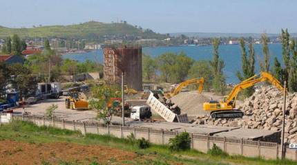 В Керчи началось строительство моста через Керченский пролив