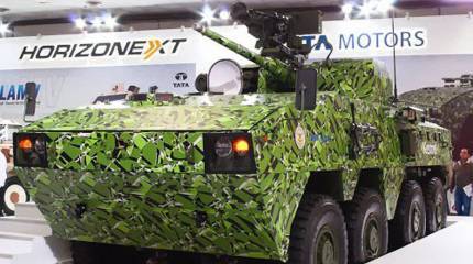 Плавающий колесный бронетранспортер Kestrel от Tata Motors и DRDO