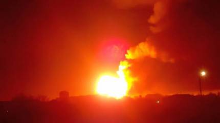 «Горели больше суток»: Показаны кадры поражения трех складов с БК ВСУ под Северском