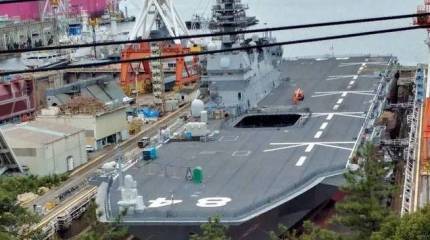 О происходящем на борту вертолётоносца 24DDH "Kaga" ВМС Японии