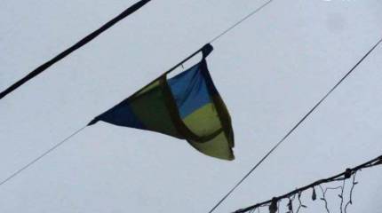 В оккупированном Мариуполе украинские флаги не прижились