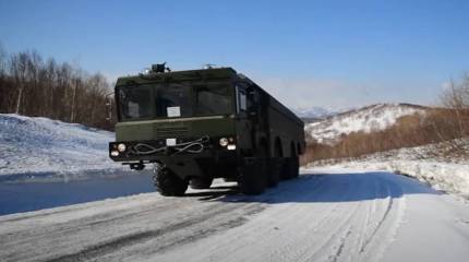 Особое внимание на марше уделялось противовоздушной обороне: показан полевой выход с БРК «Бастион»