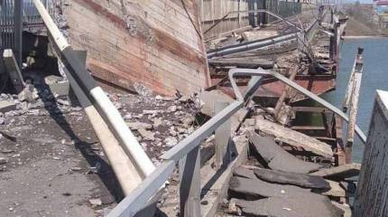 Одесский областной совет: Мост в Затоке пока восстановлению не подлежит