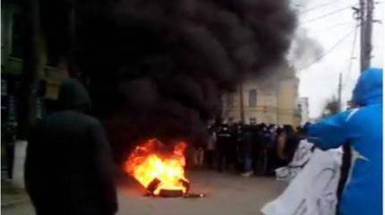 День горящих покрышек в Виннице