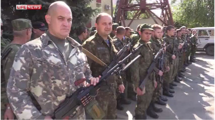 Румынские добровольцы присягнули на верность Новороссии