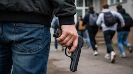 Неизвестный с пистолетом открыл стрельбу рядом с техникумом в Анапе