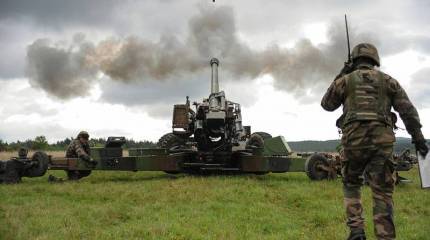 Самодвижущиеся французские гаубицы TRF1 замечены под Артемовском
