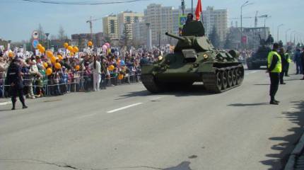 Город Верхняя Пышма. Обзор военной техники на параде Победы