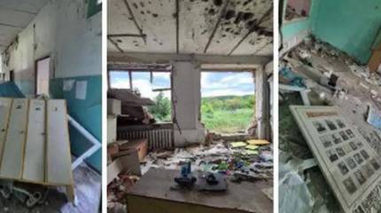 Сами себя и сдали: ВСУ в селе в ДНР превратили школу в опорник, оставив «автографы» на школьной доске