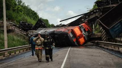 В Курской области завершена расчистка дороги после обрушения железнодорожного моста