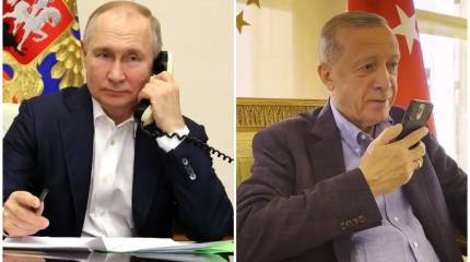 Путин по телефону обсудил с Эрдоганом мирный план США и Украину