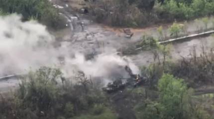Замешательство экипажей танков ВСУ под ударами артиллерии НМ ДНР попало на видео