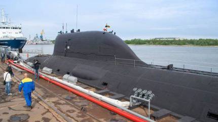 Новейшая многоцелевая атомная подводная лодка «Северодвинск» взяла курс на Белое море