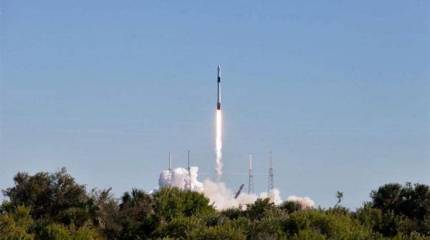 Возвращаемая ступень Falcon 9 упала в море