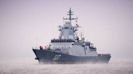 Новейший корвет «Гремящий» проекта 20385 закончил испытания в Белом море