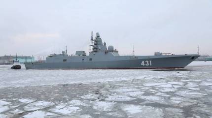 Фрегат проекта 22350 "Адмирал флота Касатонов" вышел на ходовые испытания