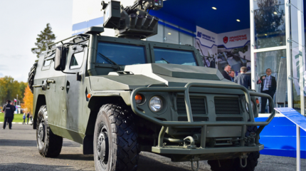 Спецназ ЮВО получил автомобили "Тигр-М"  с боевым модулем "Арбалет-ДМ"