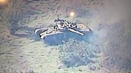 В Сети появилось видео поражения азербайджанского танка Т-72 «Аслан» выстрелом ПТРК