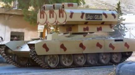 Наступление сирийской танковой группировки поддержит РСЗО «Голан-1000»