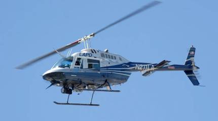 Во время перестрелки в США упал полицейский вертолёт