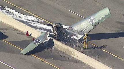 Самолёт с символикой люфтваффе разбился в США