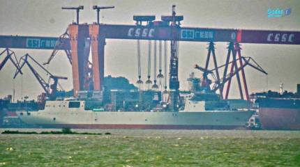 Второй корабль комплексного снабжения спущен на воду в Китае