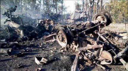 Ополченцы зачистили от карателей Миусинск. Уничтожены установки «Град» и бронетехника