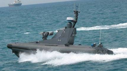 Беспилотный катер Израиля оснащен ракетами Spike