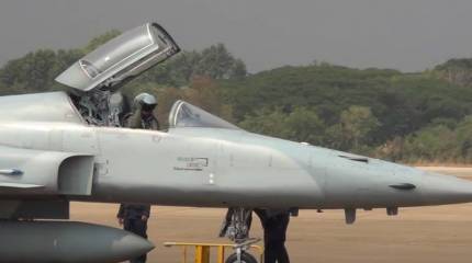 Упавший в прошлом году в море истребитель F-5E ВВС Тайваня поднят и передан военным и прокуратуре