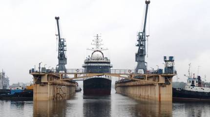 Названы сроки начала ходовых испытаний океанографического судна для ГУГИ Минобороны